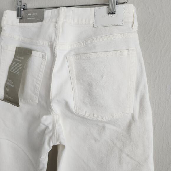 NEW Everlane The Curvy Cheeky High Waisted Straight Leg Jean White - Picture 11 of 11